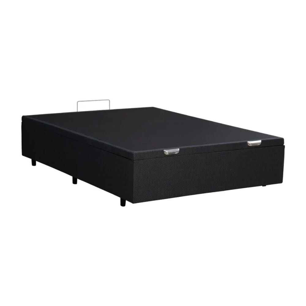 BOX BAÚL PLAZA Y MEDIA BASE GUADARROPA CAMA GRIS