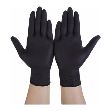 Caja de 100 Guantes Examinación de Nitrilo Libre de Latex NEGRO