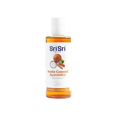 Aceite de Sándalo y coco Sri Sri 200 ml. Aceite De Coco Y San Sri 200ml
