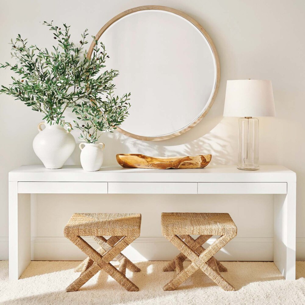 ESPEJO CIRCULAR MADERA NATURAL-BEIGE SNO9