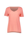 Remera Cava V-neck Salmon