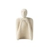FIGURA PERSONA CERAMICA MARFIL 12X20CM Unica