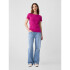 V-SS RIB T FUCHSIA PETAL