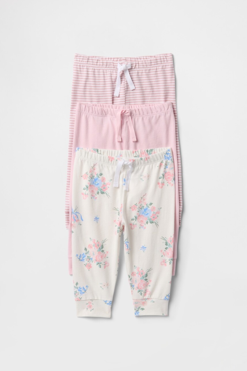 JRSY 3PK PANT BAS Rose Mist
