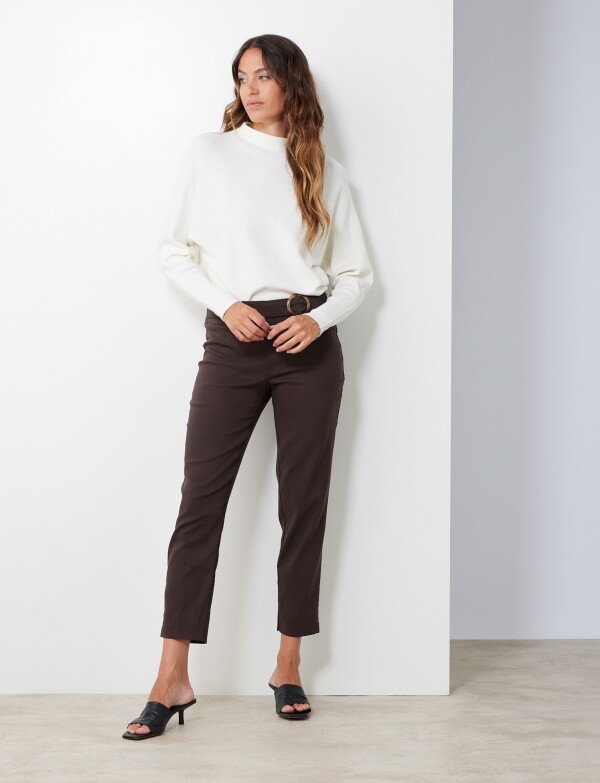 Pantalon Cinto MARRON