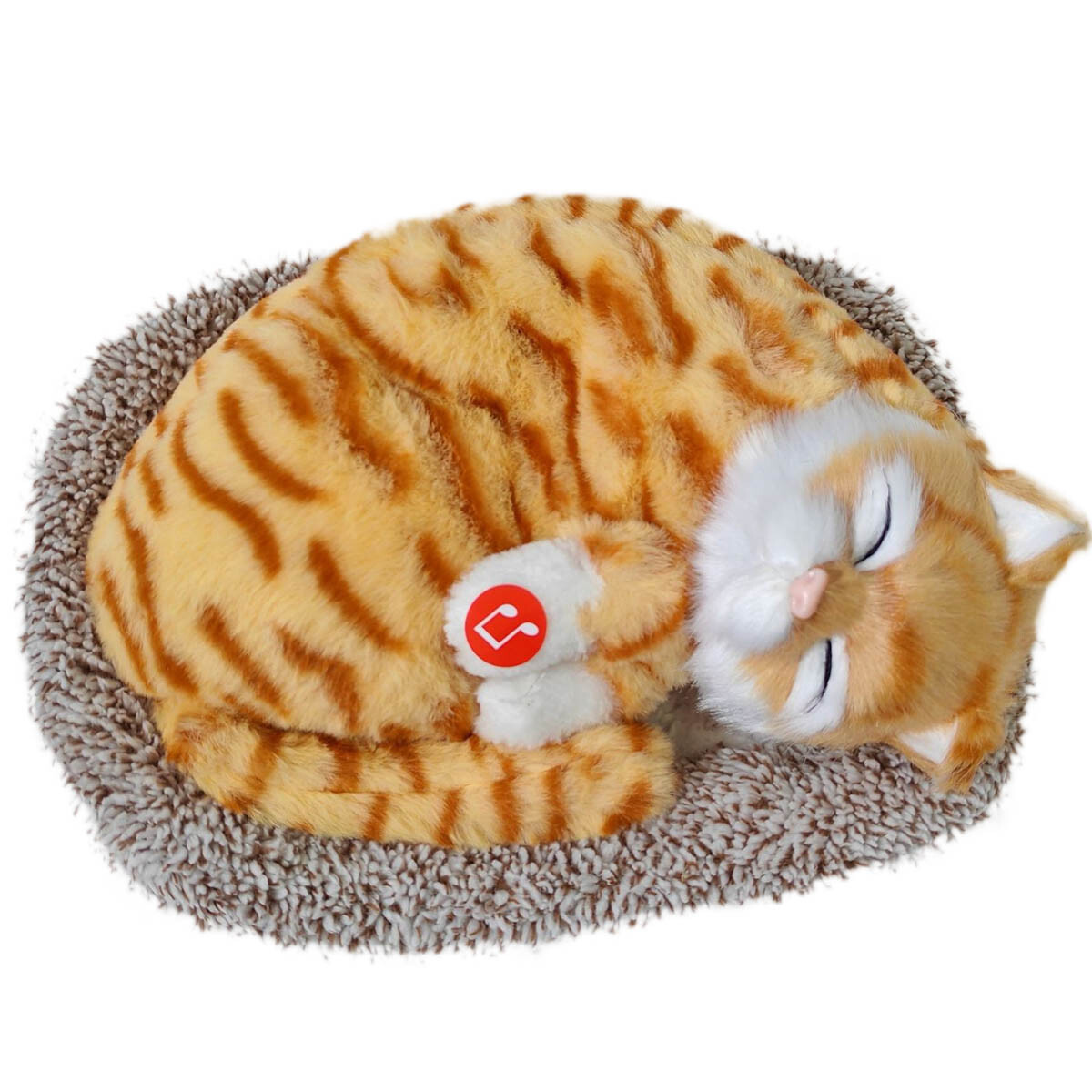 Peluche Respira Gato Perro C/Cama Mascota Sonido - Gato 