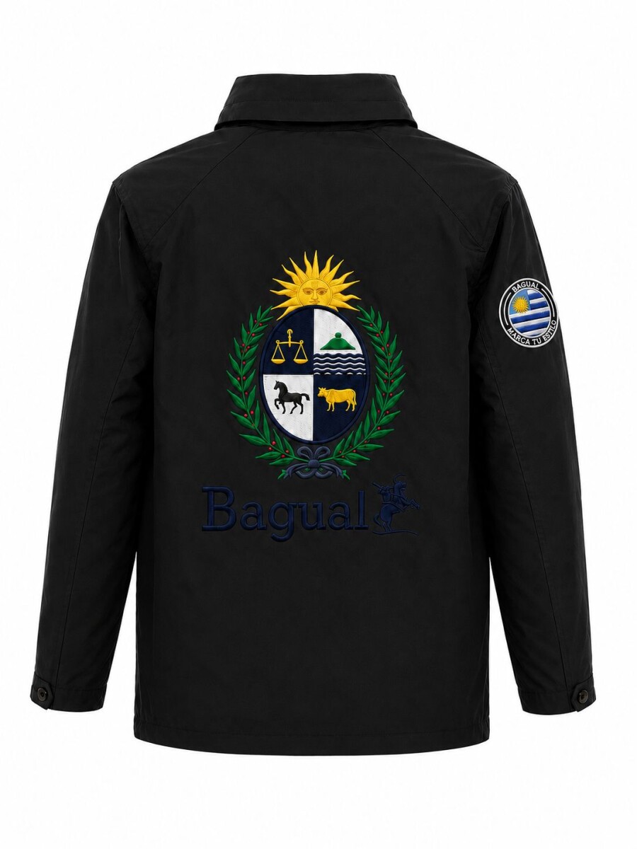 Campera Taslon Escudo Nacional - Negra 