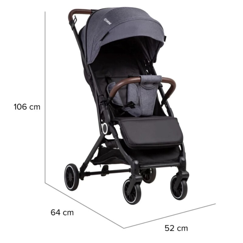 Coche De Paseo Micro Bebesit Compacto De Viaje Gris