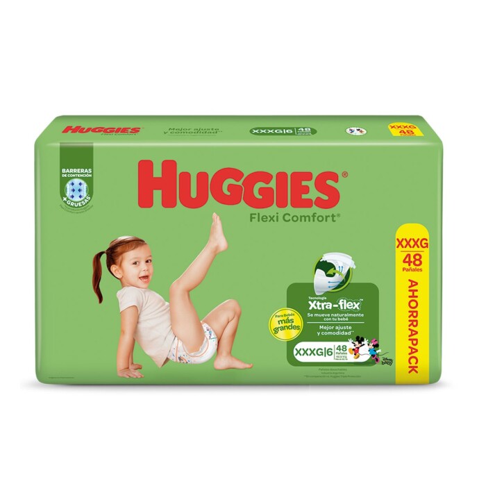 HUGGIES ACTIVE SEC XXXG HICT PAQ. X 48 U única