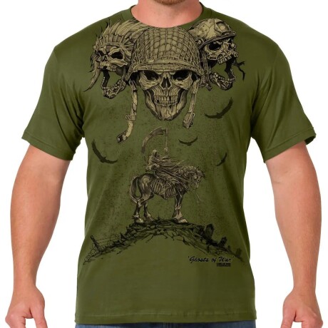 Remera con diseño militar Ghosts of War