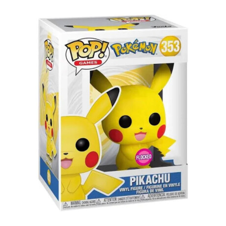 Pikachu - Pokemon (Flocked) - 353 Pikachu - Pokemon (Flocked) - 353
