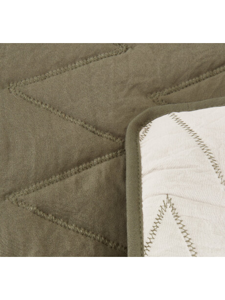 Manta throw acolchada GULSTARR 130x180 verde Manta throw acolchada GULSTARR 130x180 verde