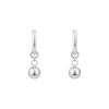 Caravanas Colgante Bola de Plata- Plata 925- Sin Piedra- CA4110 sinpiedra