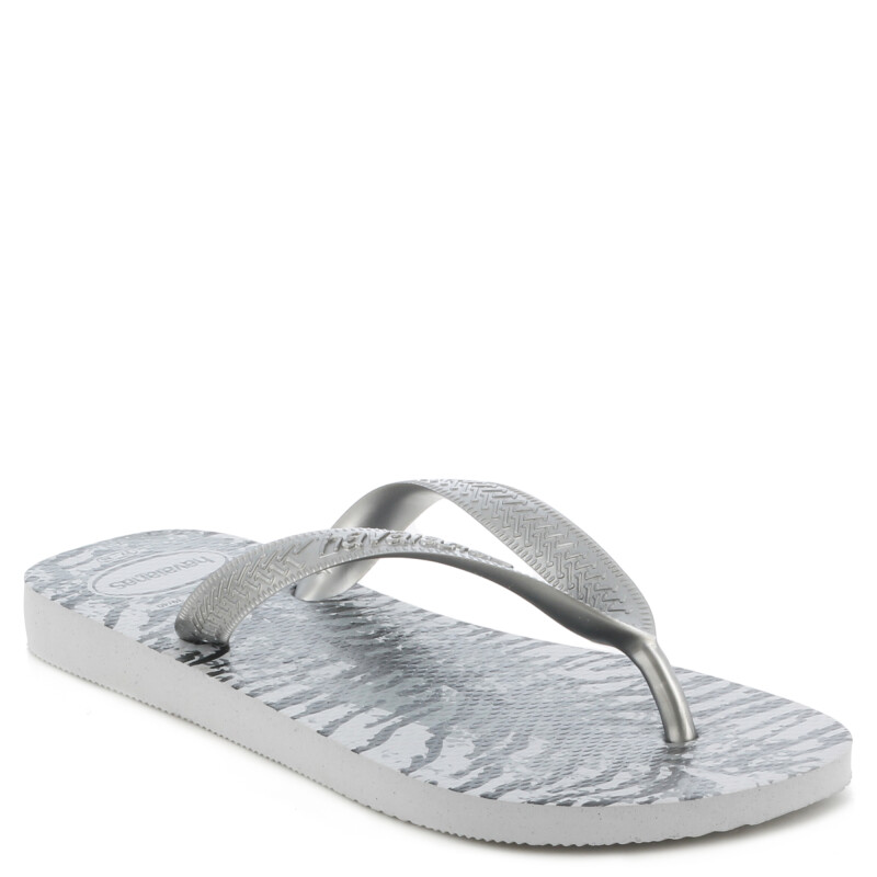 Sandalia de Mujer Havaianas Top Animals Gris - Blanco Hielo