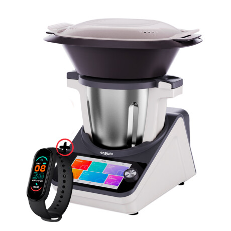 Robot De Cocina Enxuta 18 Programas 3 L Color Plateado + Smartwatch Robot De Cocina Enxuta 18 Programas 3 L Color Plateado + Smartwatch