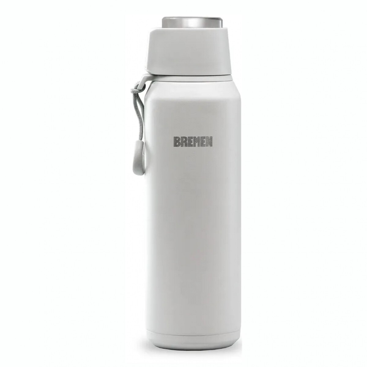 Termo BREMEN Capacidad 600ML Tapa Magnetica Acero Inoxidable Pico Cebador - Gray 