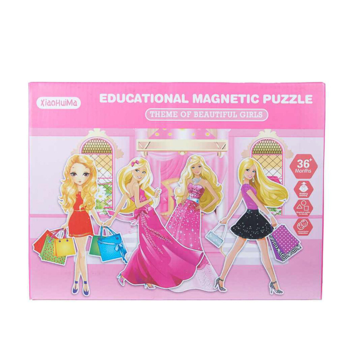 3x2 PuzzleDYI Magnetico Didactico Educativo Muñecas 30*22cm 