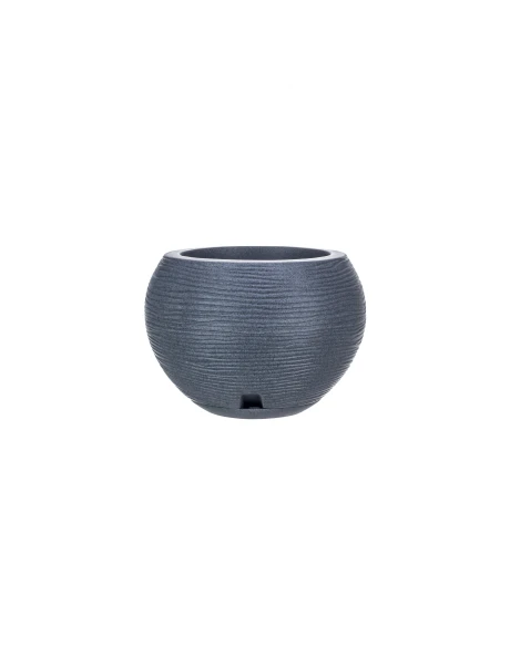 MACETA 17X19CM FLORENCA SISAL EFECTO PIEDRA GRIS O MACETA 17X19CM FLORENCA SISAL EFECTO PIEDRA GRIS O
