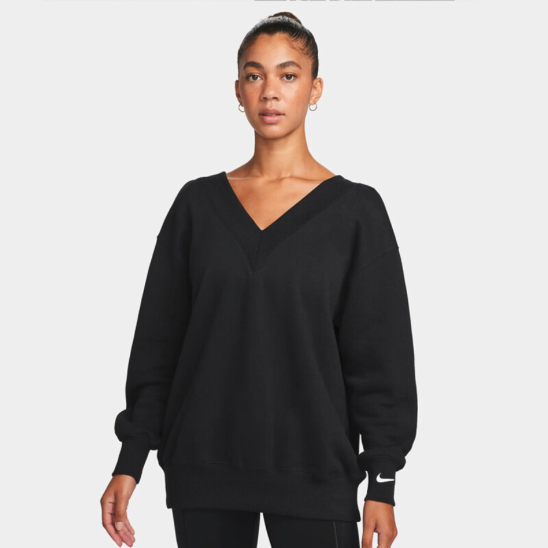 Abrigo Nike Sportswear Phnx Fleece de Mujer Negro