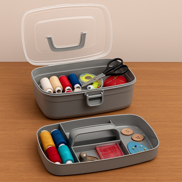 CAJA PLASTICA MULTIUSO CON BANDEJA P CAJA PLASTICA MULTIUSO CON BANDEJA P