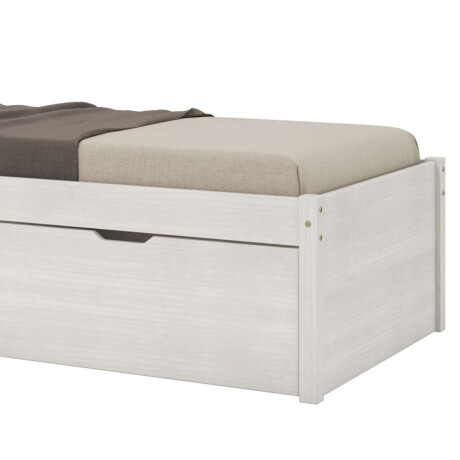 Cama 1 plaza 2 Cajones Beauty Funcional Blanco