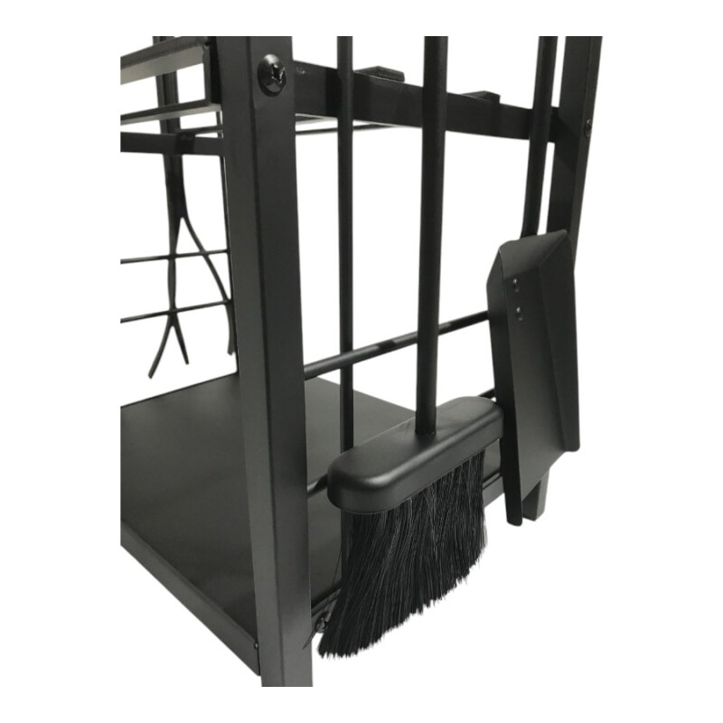 Rack para Leña con Herramientas de Acero Rack para Leña con Herramientas de Acero