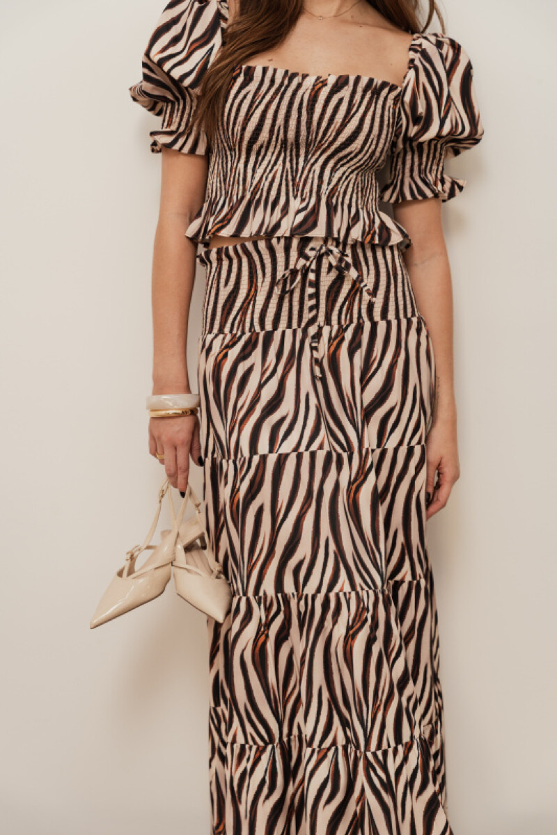 FALDA AURELIA AUTUMN ZEBRA FALDA AURELIA AUTUMN ZEBRA
