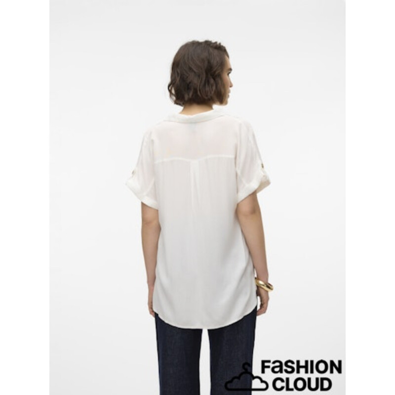 VMBUMPY SS SHIRT WVN NOOS SNOW WHITE