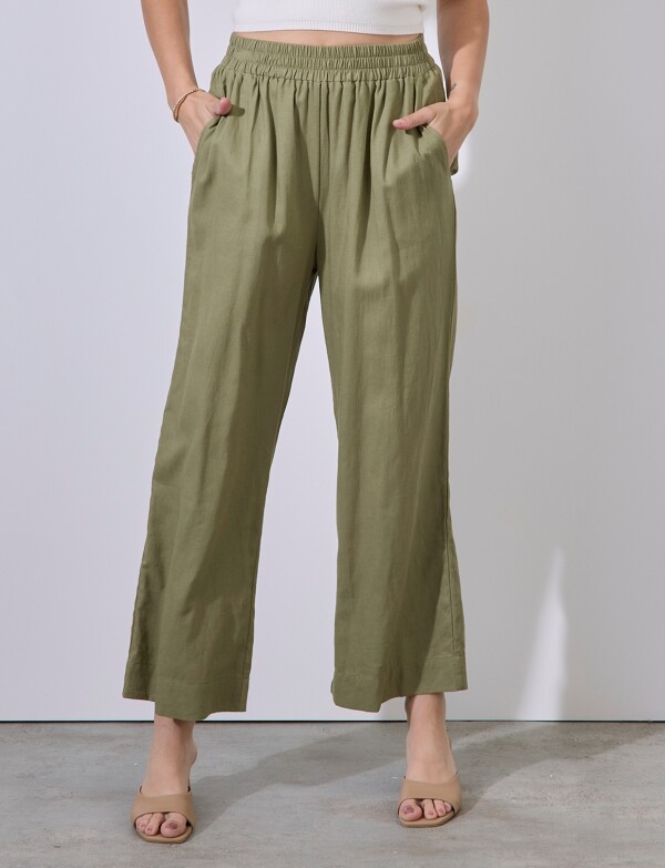 Pantalon Lino OLIVA