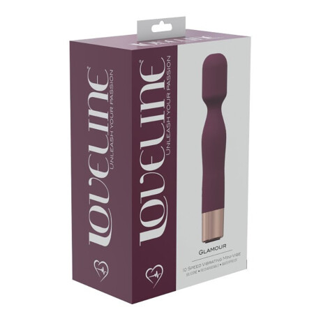 Mini Wand Vibrador Loveline Glamour Rojo