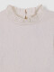 Camiseta De Manga Corta Con Smock Blanco