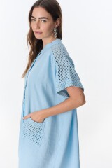 Vestido Camisero Ivy Celeste