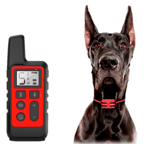 Collar Antiladridos Control Remoto Sumergible Entrenamiento Variante Color Rojo