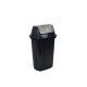Tarro de residuos con tapa vaivén 14 lts Ecoblack NEGRO