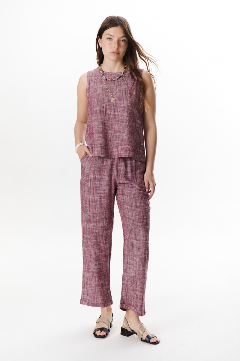 PANTALON MELANIE ROJO