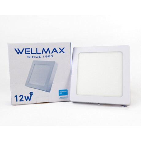 PANEL LED CUADRADO 12W (840LUM) L:17CM FRIA WELLMAX PANEL LED CUADRADO 12W (840LUM) L:17CM FRIA WELLMAX