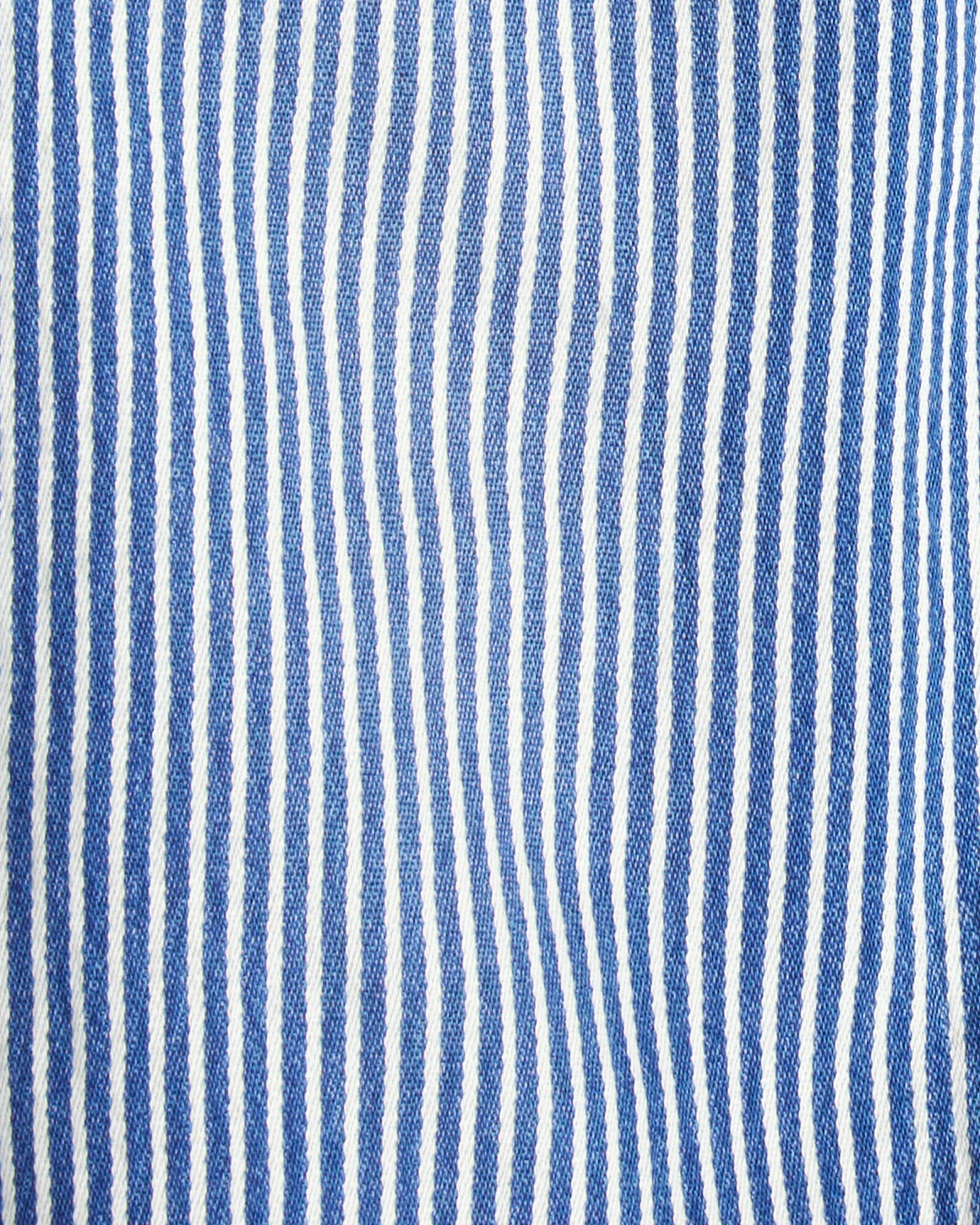 Pantalón con dobladillo rojo y diseño a rayas Sin color