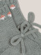 Patucos Con Jacquard Verde Seco