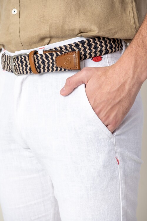 Bermuda de ramio Off White