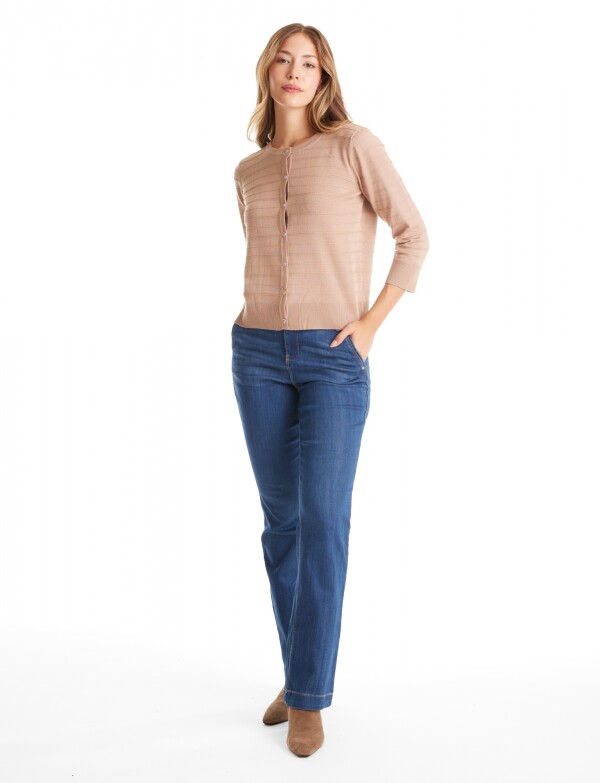 Cardigan Basico TOSTADO