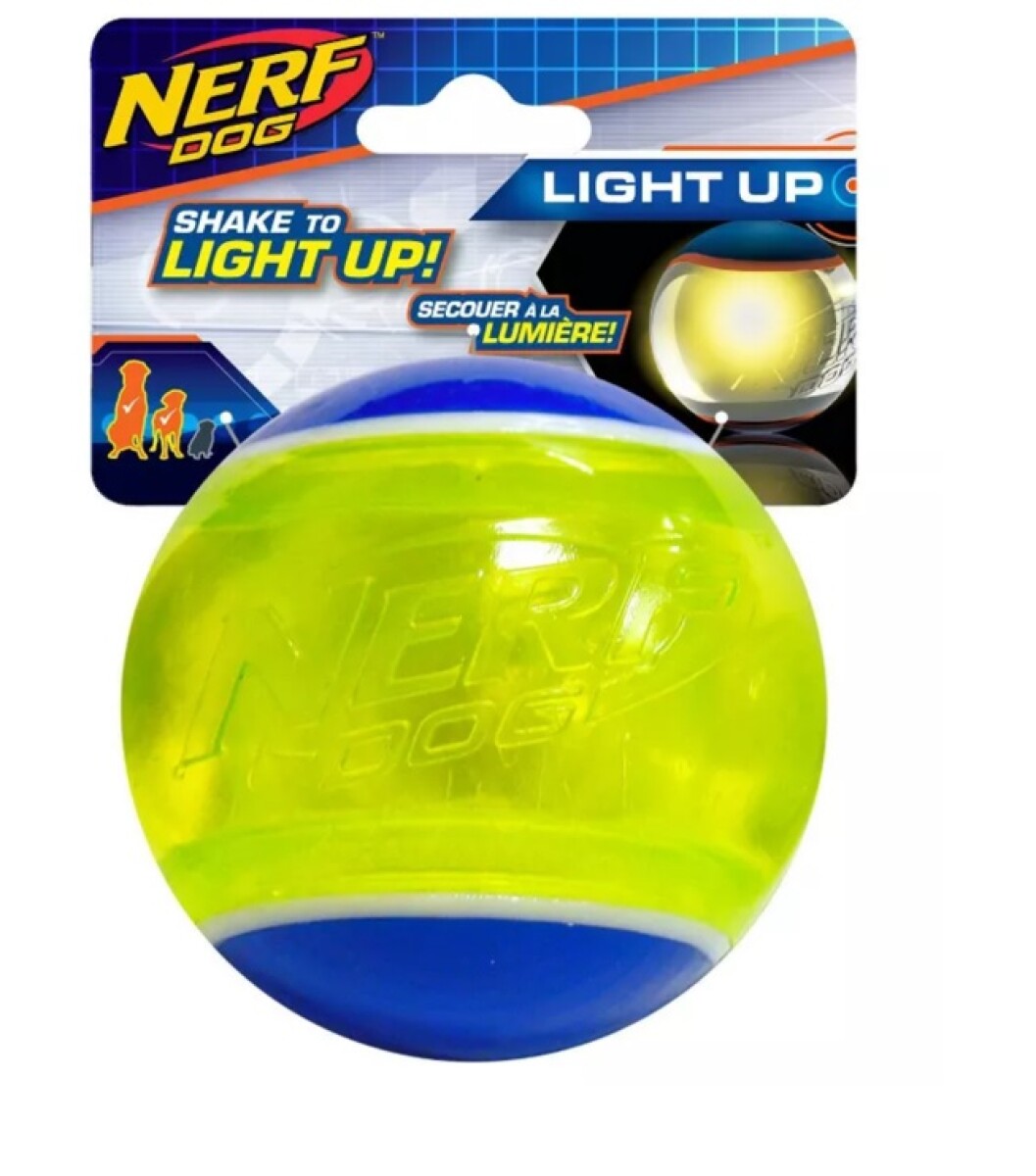 Pelota para Mascotas Nerf Pet Luz Led 8 cm 