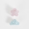 Hebillas Infantiles Con flores Set De Broches Infantiles - Combinacion Bicolor