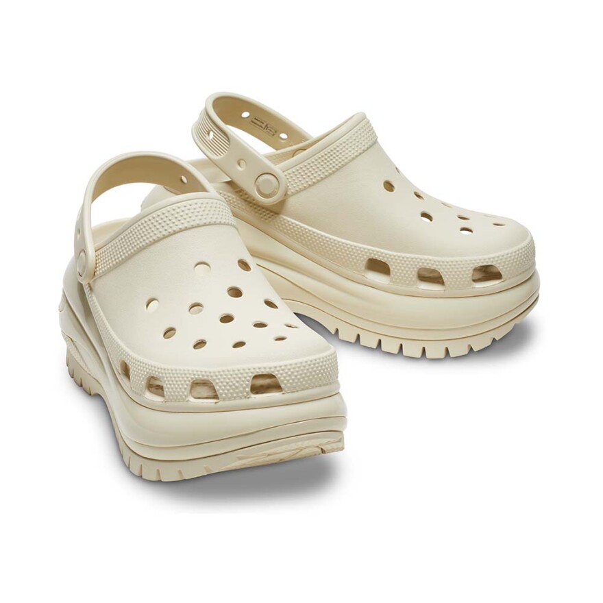 Plataformas Crocs Mega Crush Clog - Unisex Bone