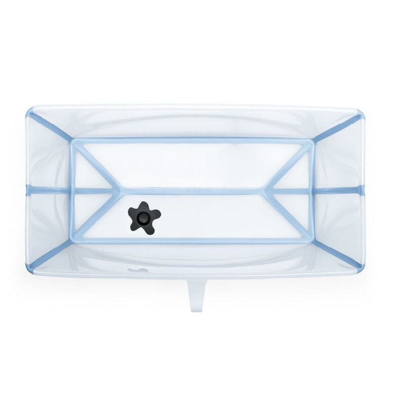 Baño Plegable Flexi Bath XL Transparente / Celeste Stokke Baño Plegable Flexi Bath XL Transparente / Celeste Stokke