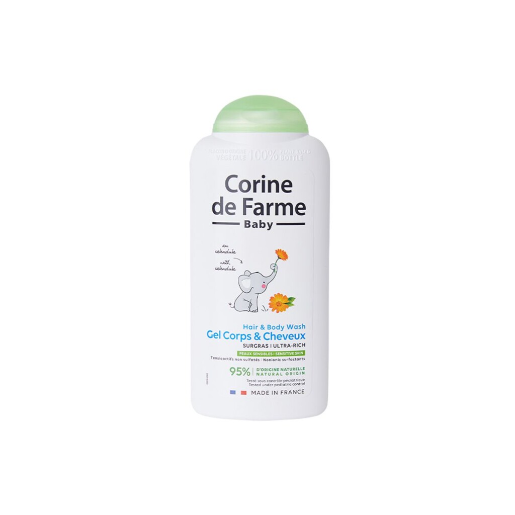 Gel de Ducha Ultra Hidratante para cuerpo y cabello Corine de Farme - 250mL