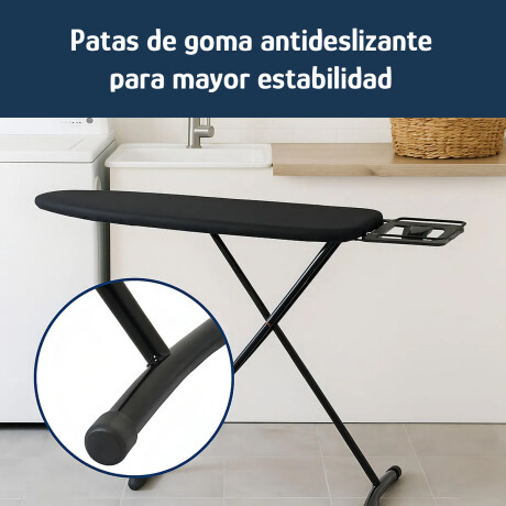 Tabla De Planchar Ajustable 5 niveles Plegable Porta Plancha Negro