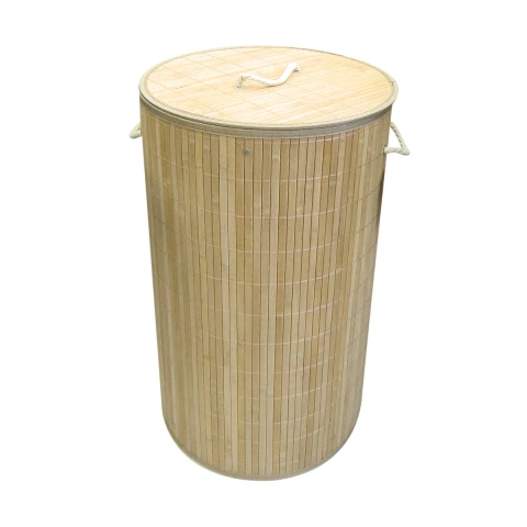 Canasto Bambú Redondo para Ropa Home Class 36 x 60 cm U