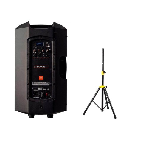 JBL MAX 15 + Pedestal Tornado TR-15Y Parlante Activo 15" 350W RMS Bluetooth JBL MAX 15 + Pedestal Tornado TR-15Y Parlante Activo 15" 350W RMS Bluetooth