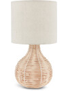 Lámpara mesa HELMER Ø17xA32cm natural Lámpara mesa HELMER Ø17xA32cm natural