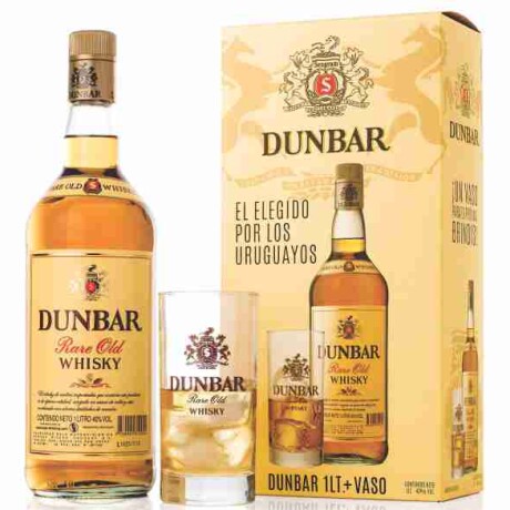 WHISKY DUNBAR + VASO 1 LITRO WHISKY DUNBAR + VASO 1 LITRO